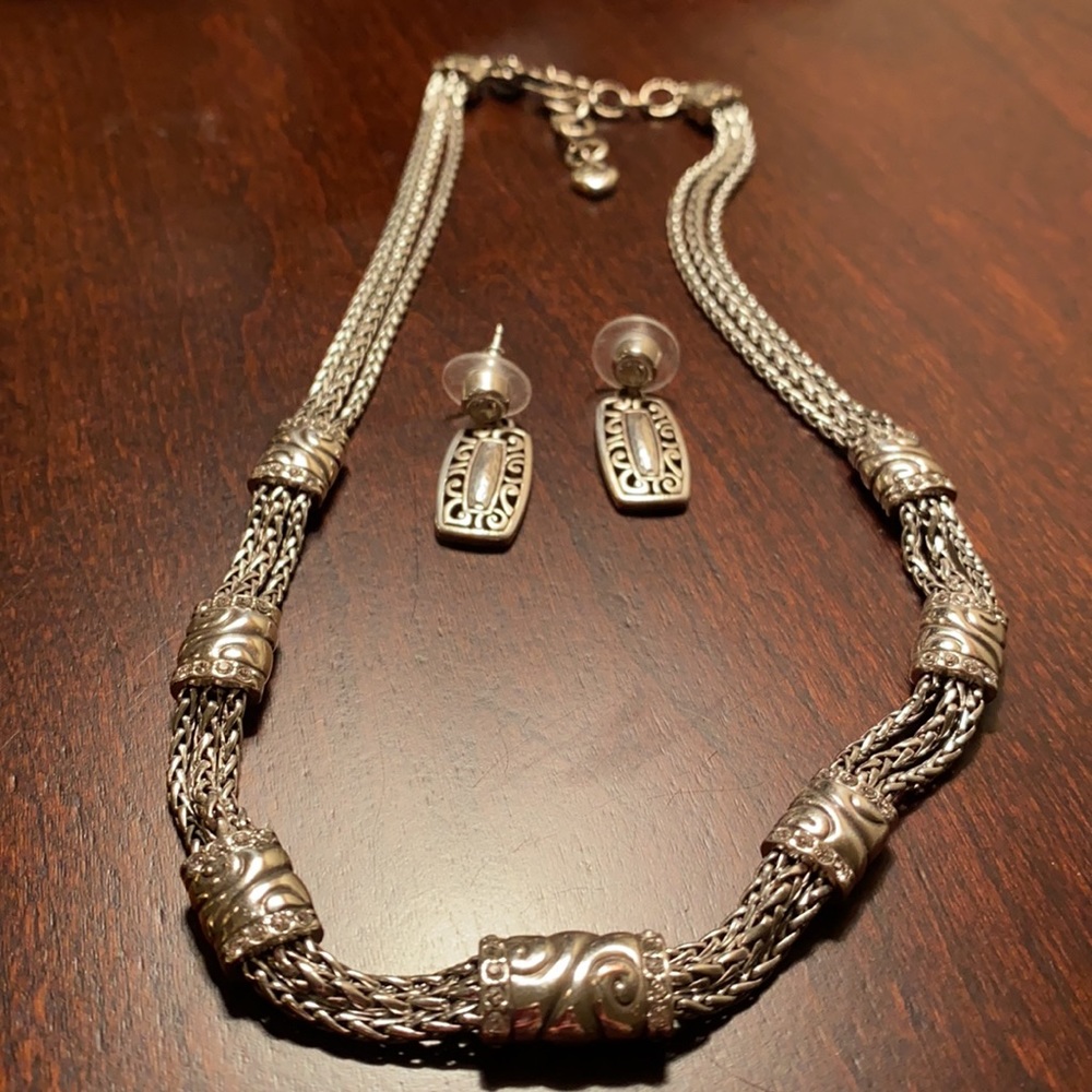 Brighton necklace And matching earrings.